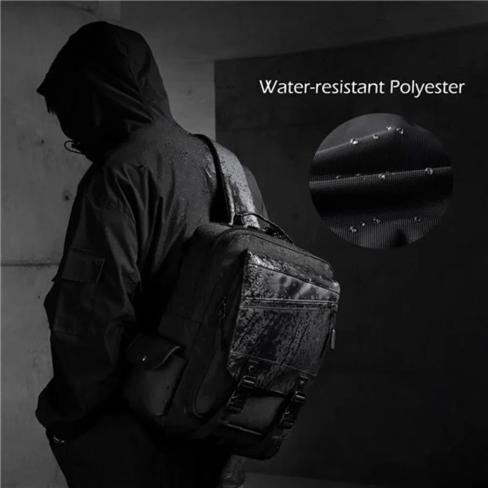 Leaper Crossbody Messenger Bag 13L Multi-pocket Satchel Sling Shoulder‎ for Men